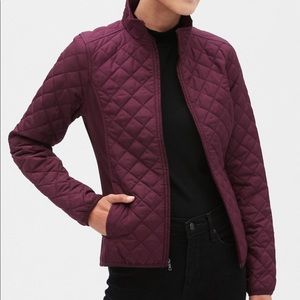 NWT Banana Republic Burgundy Quilted Jacket